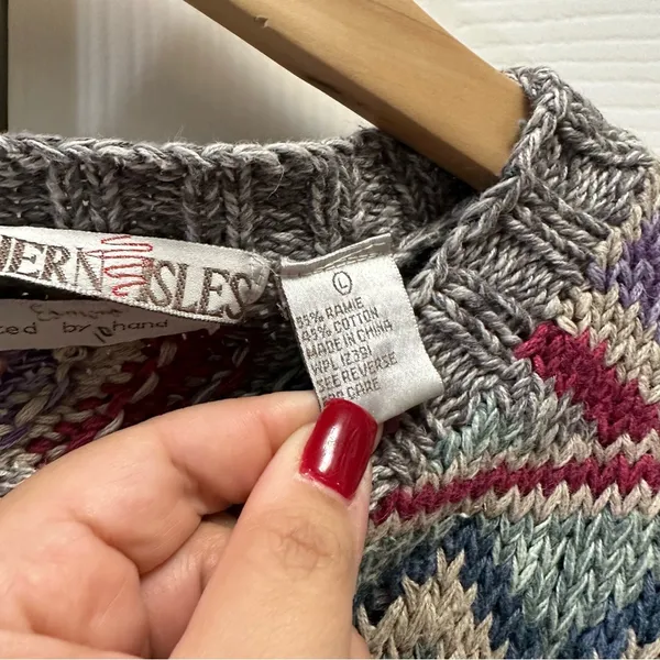 Northern Isles Vintage Sweater Size Large - Image 3