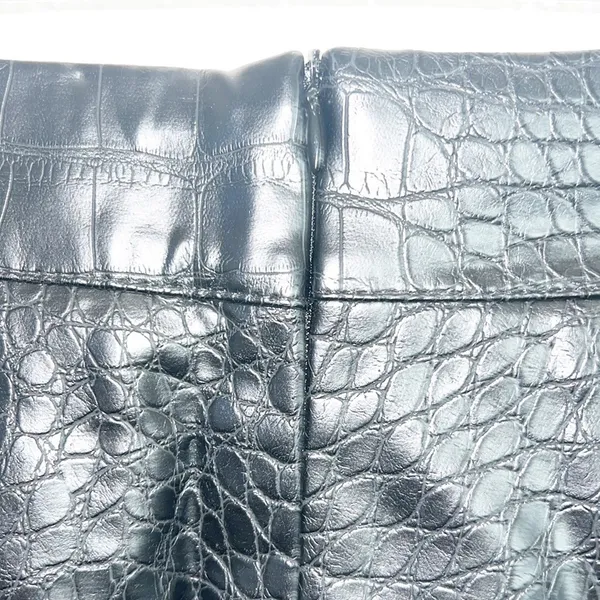 Forever 21 Black Snake Skin Faux Leather NEW Mini Skirt - Image 5