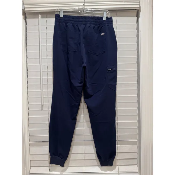 FIGS Zamora Jogger Scrub Pants Womens Medium Navy Blue Technical Cargo W20SW2028 - Image 2