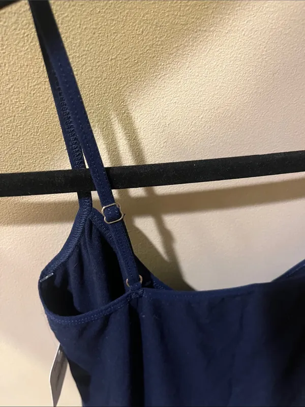 Free People Navy Slip Cami Dress - Image 5