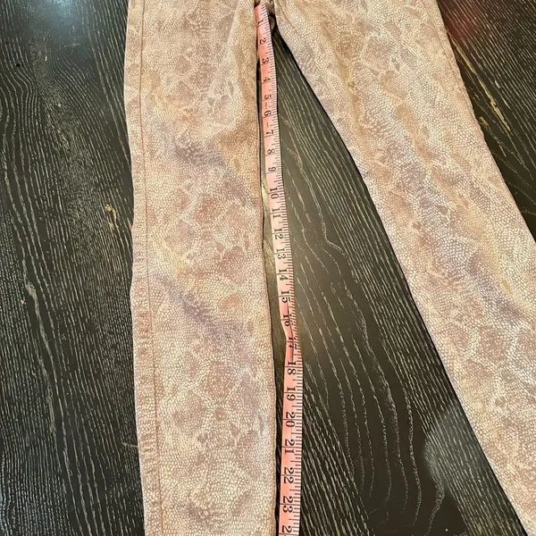 Rich & Skinny Women's Size 24 Pink reptile print Skinny Jeans Stretch Denim - Image 4