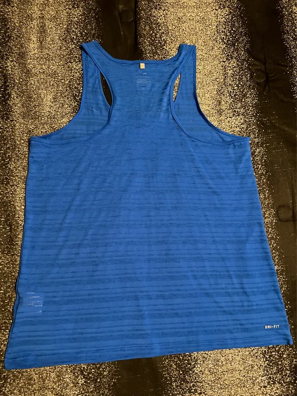 Womens XL Nike Dri Fit Athletic/Casual Tank Top- Blue - Image 3