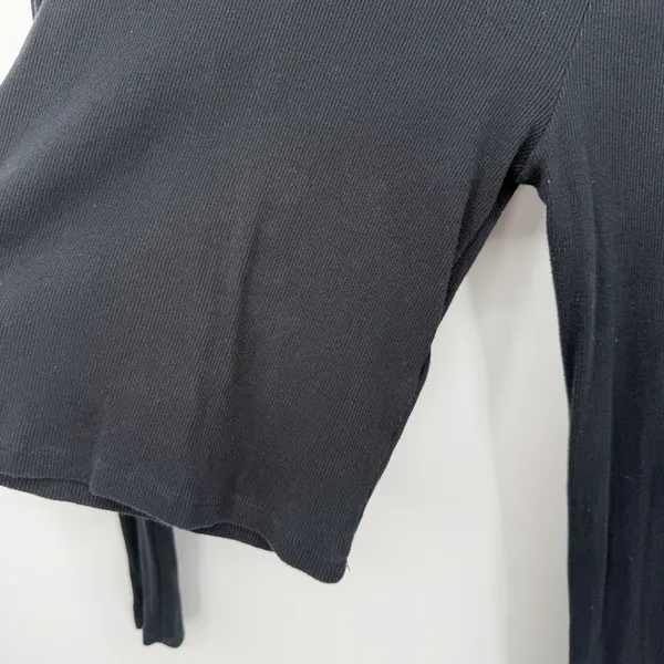Abercrombie & Fitch Black Long Sleeve Mock Neck Tee - Image 6