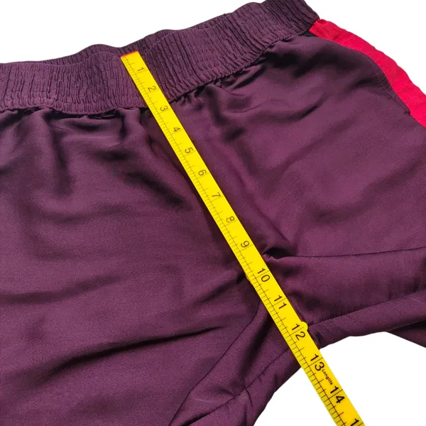 Aerie Floral Wide Leg Pants Size Medium Womens Burgundy Red Trousers Lightweight - Image 5
