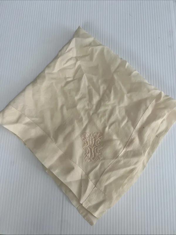 Vintage Hanky Handkerchief Embroidered silk Wedding - Image 2