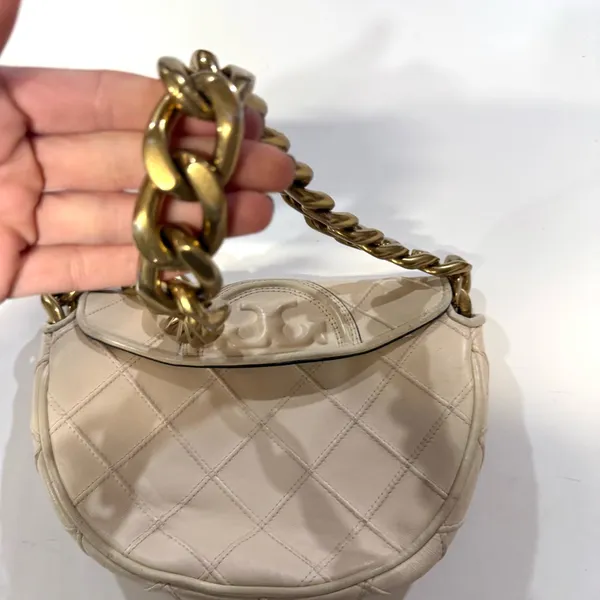 Tory Burch Mini Fleming Soft Crescent Bag - Image 3