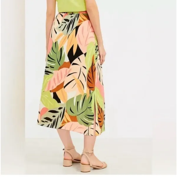 LOFT Leaf Print Maxi Skirt - Image 5