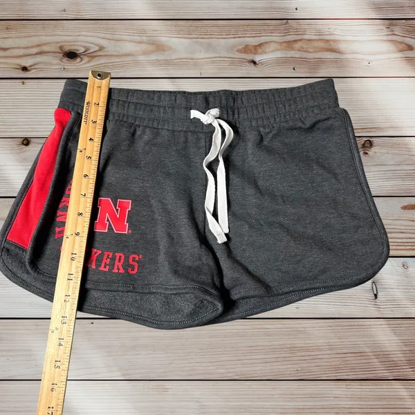 NEW Nebraska Cornhuskers Shorts‎ Womens S Gray Captivating Comfy Lounge Fleece - Image 6
