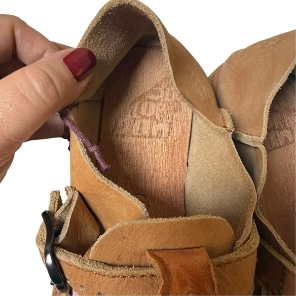 Satorisan Benirras Brown Leather Handmade Comfort Shoes Womens Size 39 US 8 - Image 8