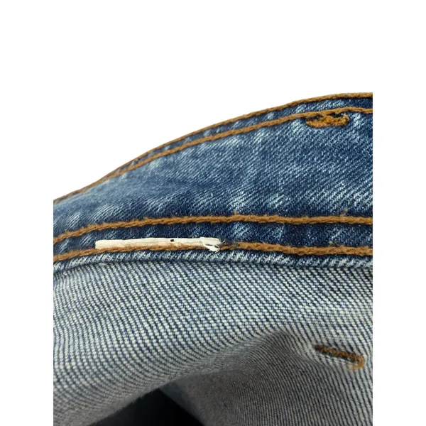 Desigual Embroidered Daisy Cropped Culotte Jeans‎ Wide Leg Blue Denim 40 US 8 - Image 11