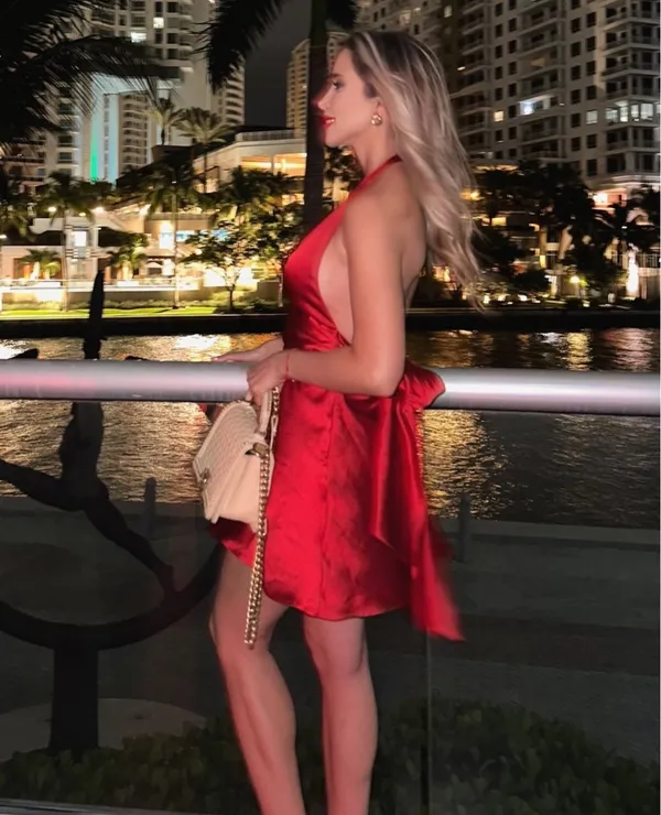 Zara dres red mini Halter Satin Effect wedding party coctail - Image 11