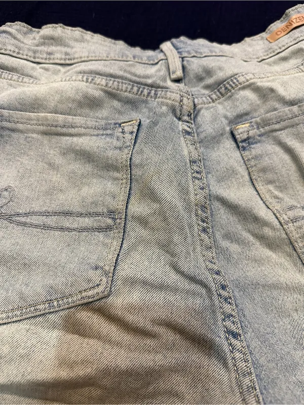 Levi's Light Blue Distressed Denim Shorts - Image 9