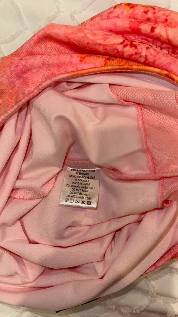 White Fox Boutique Orange/Pink Skirt - Image 4