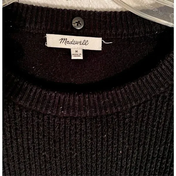 Madewell Black Pullover Sweater Size Medium - Image 3