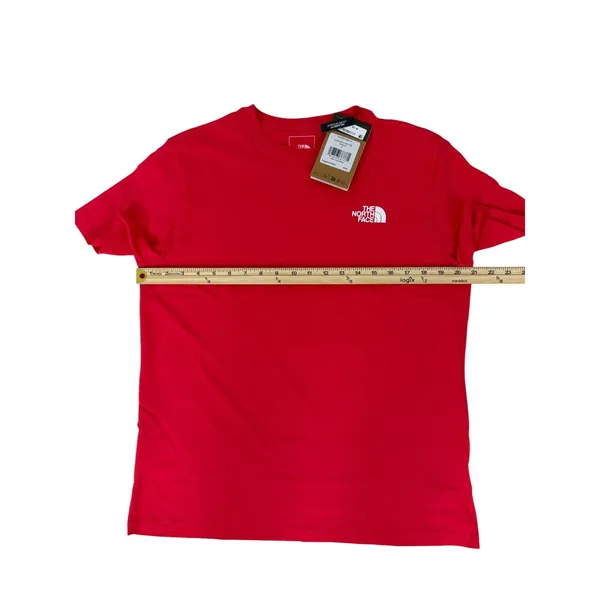 The North Face Women's Red Short Sleeve T-Shirt - Size M (NWT) - Image 7