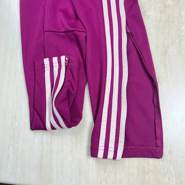 Adidas Womens Tiro 21 Track Pants Power Berry Purple White Stripes XS GQ1039 - Image 4