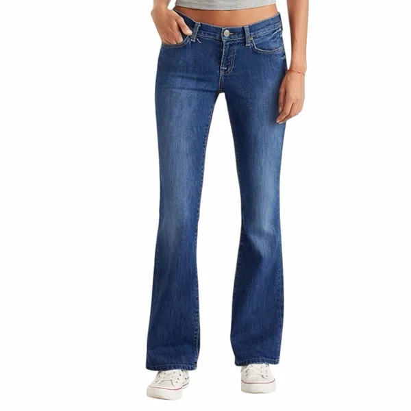 7 For All Mankind Women’s Bootcut Jeans Size 26 Medium Wash Low Rise Made in US - Image 11