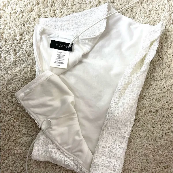 B. Smart White Sequin Ensemble - Image 14
