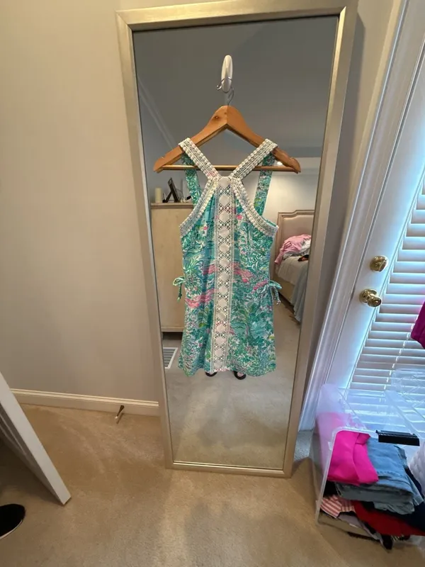Lilly Pulitzer Ryder Romper Green Sunshine City Size 00 Beauty! - Image 2