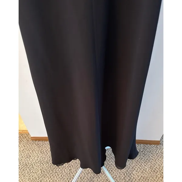 Jones Wear Dress Women's Black Sheer Short Sleeve Long Dress‎ Size 8 - Image 6