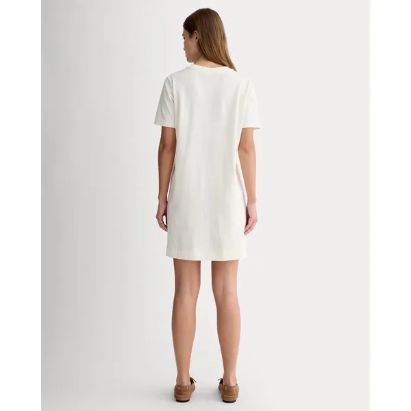 Everlane The Organic Cotton Weekend Tee Dress Size Medium Cream Lightweight - Image 15
