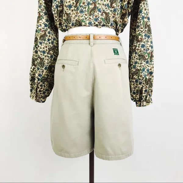 Vintage Ralph Lauren High-Waisted Cotton Shorts | Size 6 - Image 6