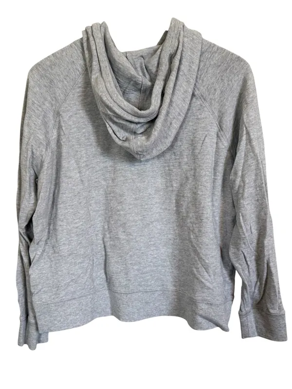 Faherty Sunwashed Organic Hoodie - Light Grey Heather Women’s Size Large - Image 6