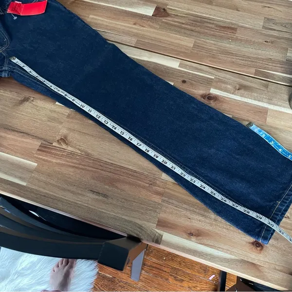 Vintage Levi’s Dark Wash Boot Cut Slim Fit 1999 NWT - Image 9