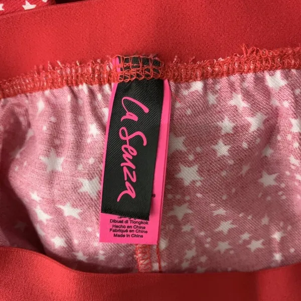 La Seuza Pajama Pants Small Red Lightweight Lounge‎ Sleepwear Cozy - Image 4