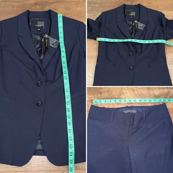 New With Tags The Limited Navy Blazer & Pants Set The Limited The Drew Fit Pants - Image 14