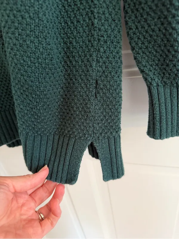 Old‎ Navy Emerald Isle Textured Cotton Crewneck Sweater Large - Image 5