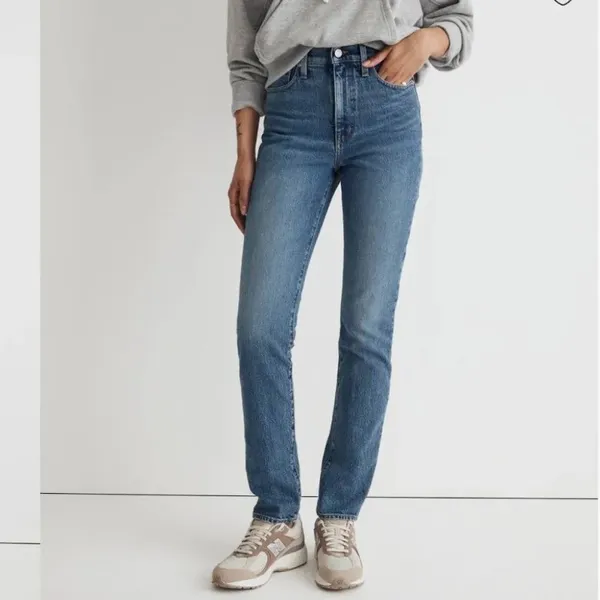 Madewell The Perfect Vintage High Rise Straight‎ Denim Jeans - Image 2