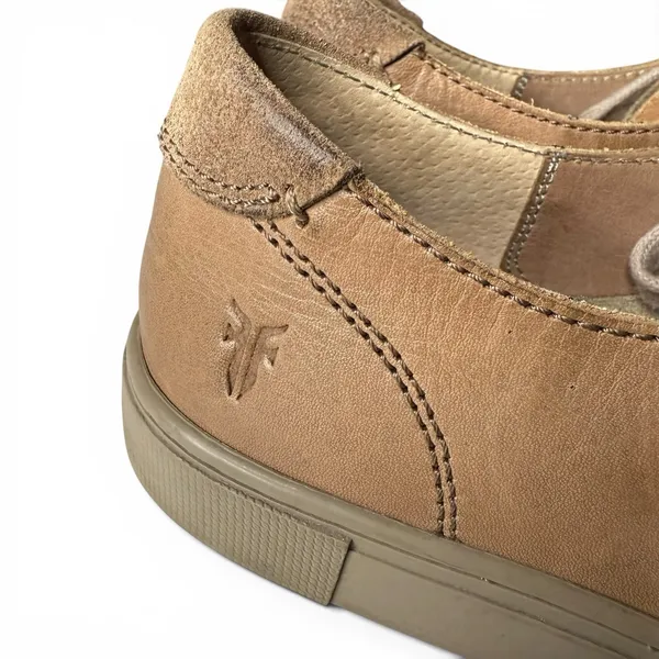 FRYE Gemma Ivy Low Lace Sneaker Taupe Brown Casual Leather Shoe Women's 9‎ M - Image 3