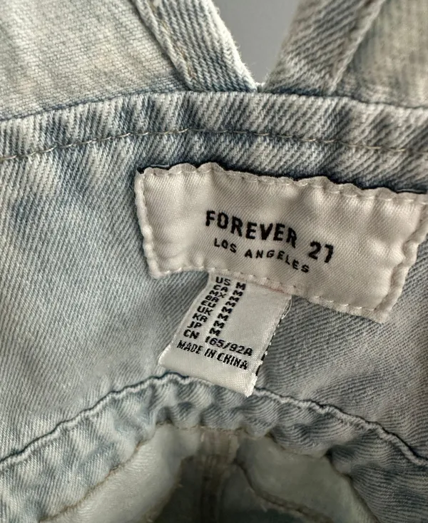 Denim Skirt Overalls - Image 3