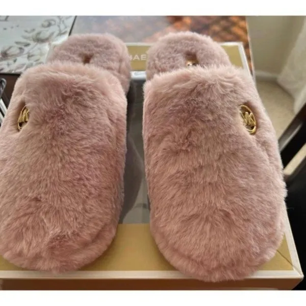 Michael Kors Blossom Alexis Closed Toe Sherpa Slides - Image 3