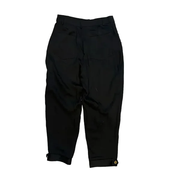NWT Zara Size Medium‎ Black Silky Trousers - Image 3