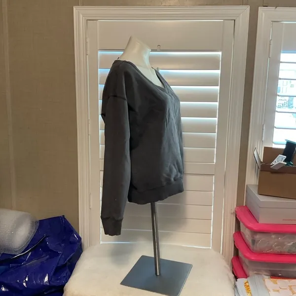 Port and Company Dark Gray Sweatshirt - Image 2