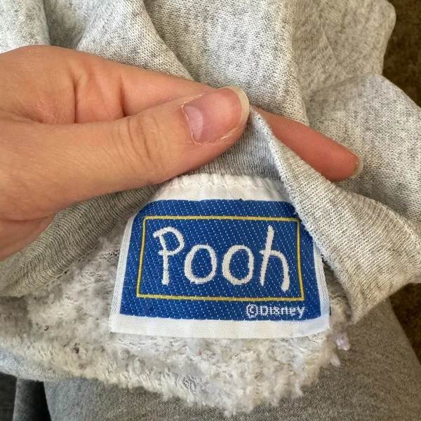 Vintage Disney Grey Tigger Pullover Fleece Sweater Rare In the Only One Pooh XL - Image 3