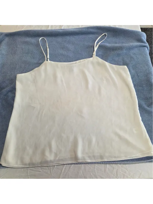 Jones New York Women’s XL White Spaghetti Strap Camisole Top - Image 2