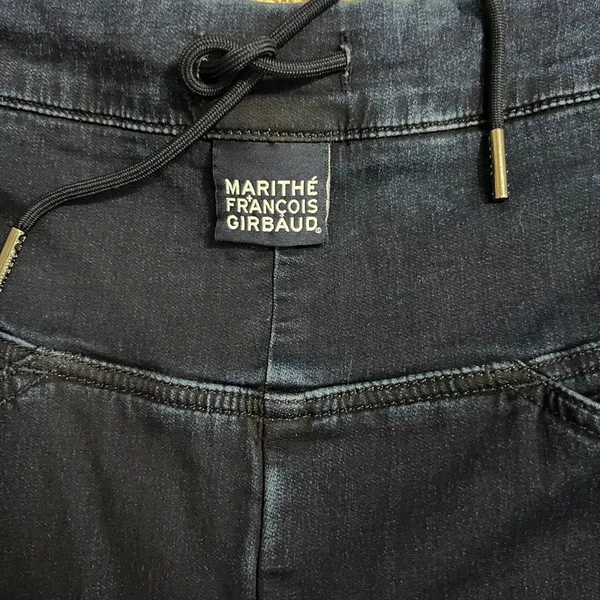 Marithe Francois Girbaud Dark Wash Pull On Stretch Jeans M Blue Size M - Image 2