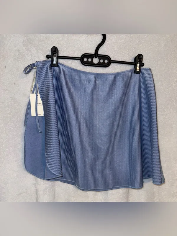 NWT Aerie periwinkle size L/XL blue sarong swim skirt - Image 5
