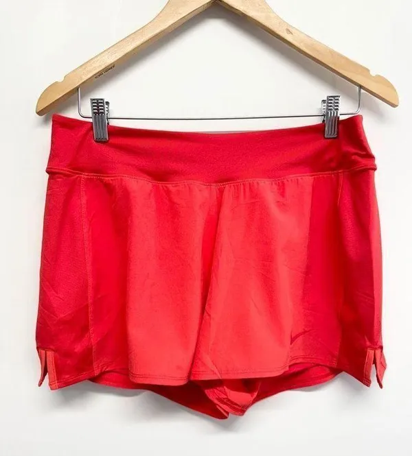 Nike Shorts Womens Size Large Red Athletic DRI-FIT Lined - Image 8