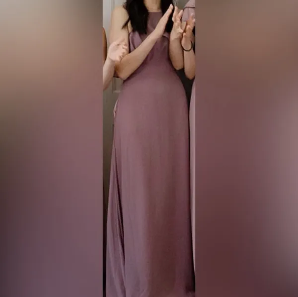 Birdy Grey Jules Mauve Matte Bridesmaids Dress - Image 2