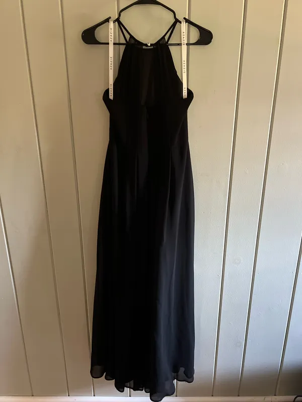 Azazie Bridesmaid Dress Black - Image 4