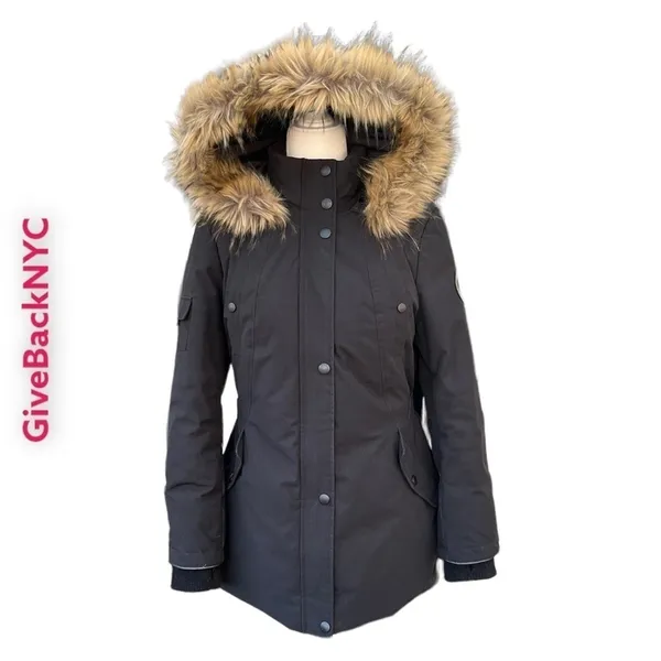 Alpinetek Down Heavy Winter Parka Black Size Small - Image 2