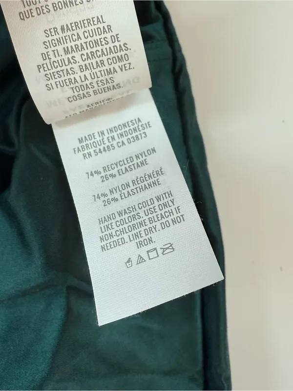 Aerie Smoothez Shine Corset Bra Top Deep Forest Green - Image 5