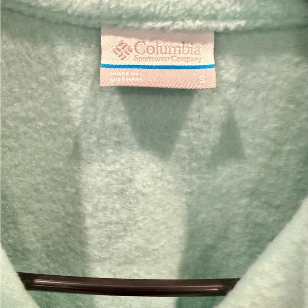 Columbia Soft Blue Fleece Vest - Image 3