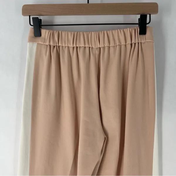 Aritzia Babaton Conan Blush Pink Stretch Crepe Pull On Side Stripe Tapered‎ Crop Pants 0 - Image 10