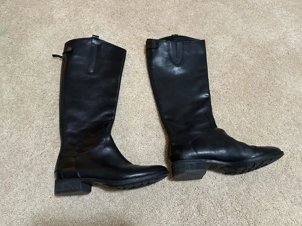 Sam Edelman Black Leather Knee‑High Boots - Image 3