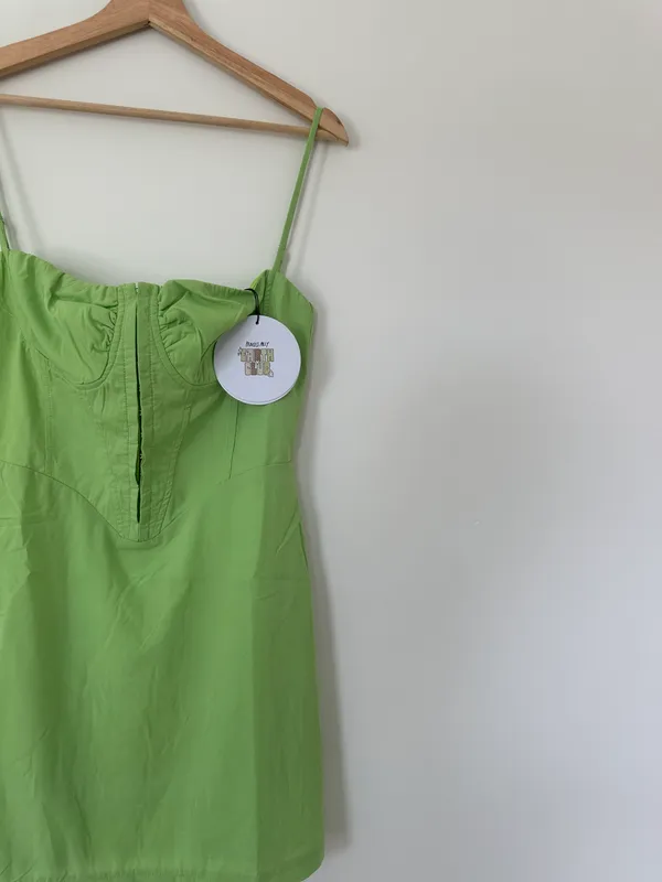 Princess Polly Alano Mini Dress Green - Image 6